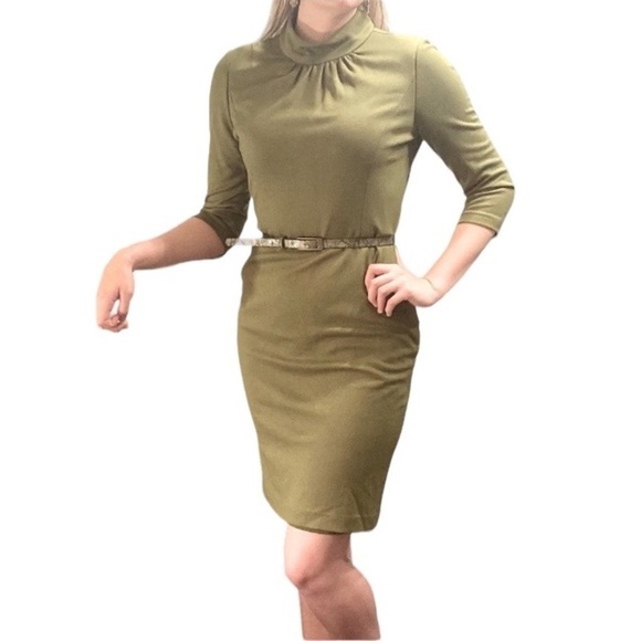 Kay Unger 3/4 length sleeve, knit minidress, size 6‎ EUC - Picture 1 of 10